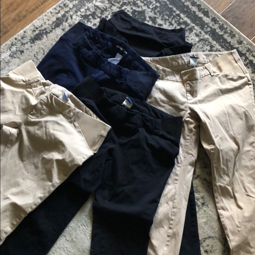Old Navy Size 10 - 5 pairs of maternity pants